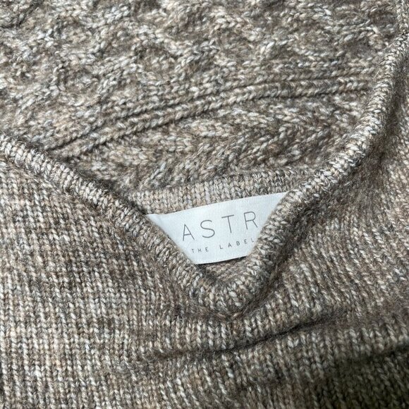 Anthropologie Brown Cable Knit Sweater Shrug - Picture 7 of 14